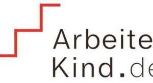 Logo von ArbeiterKind.de mit rotem Treppenmotiv und schwarzer Schrift.